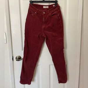 Red corduroy pacsun pants size 25